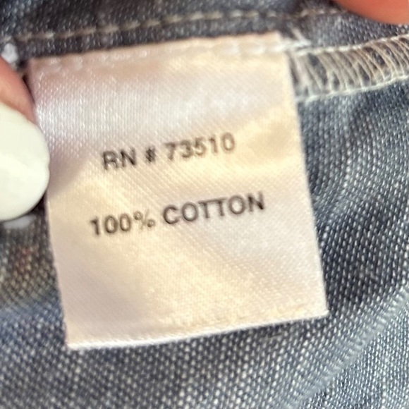 Anthropologie Uncle Frank Large Pin Stripe V Neck Embroidered Sleeveless Dress - Picture 11 of 12